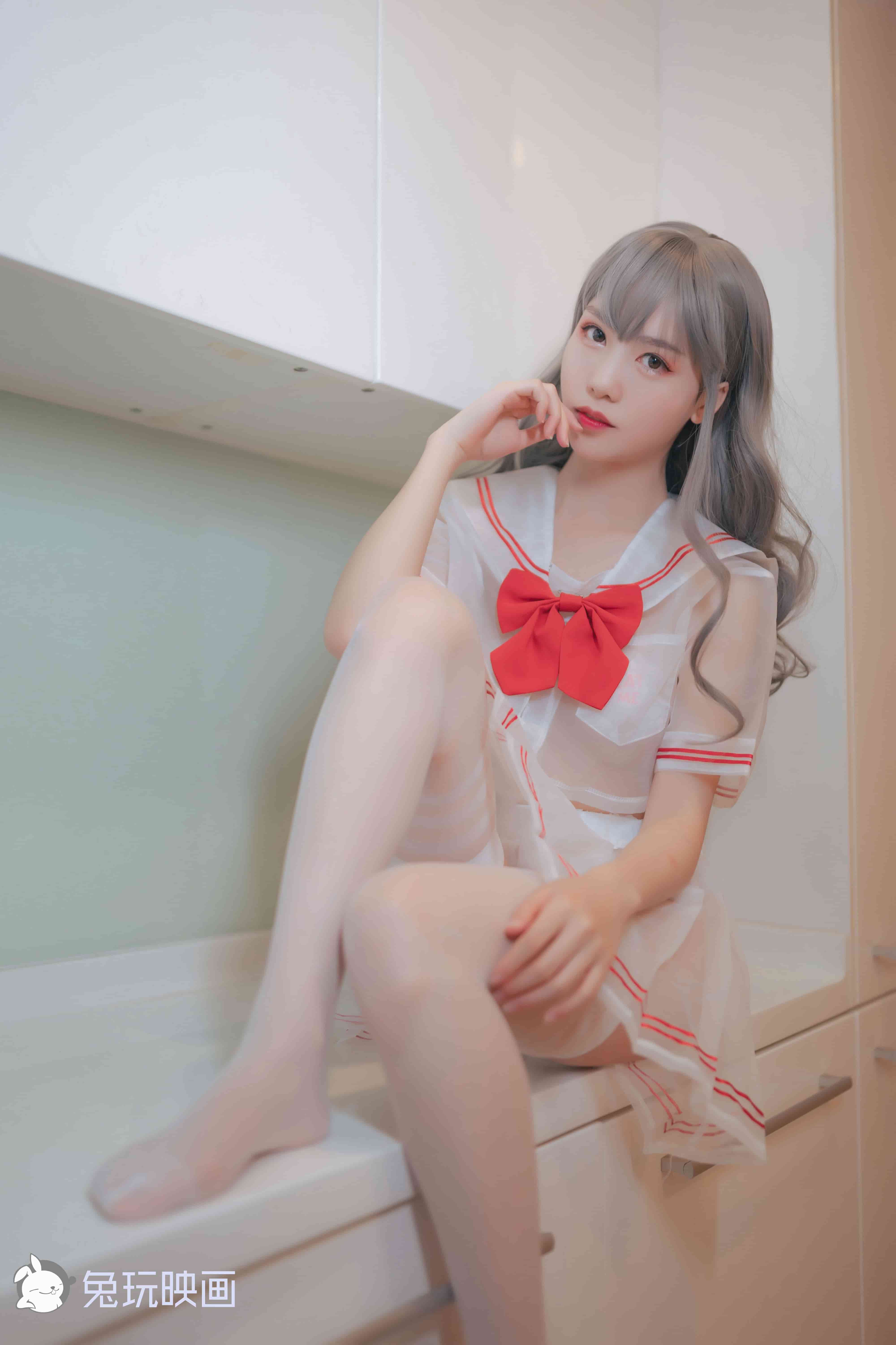 抖娘-利世穿制服的小姐姐 - 兔玩映画[42P]