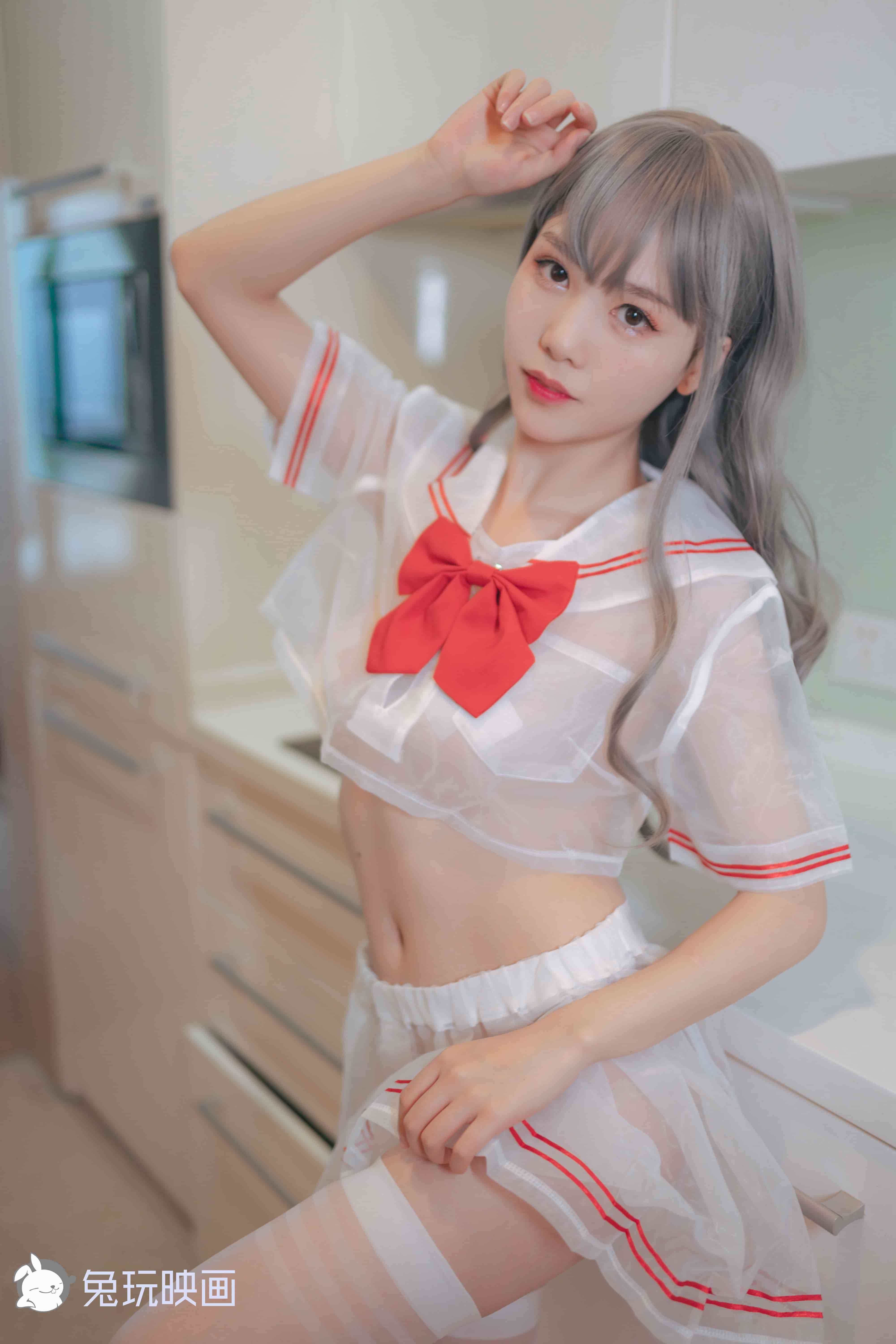 抖娘-利世穿制服的小姐姐 - 兔玩映画[42P]