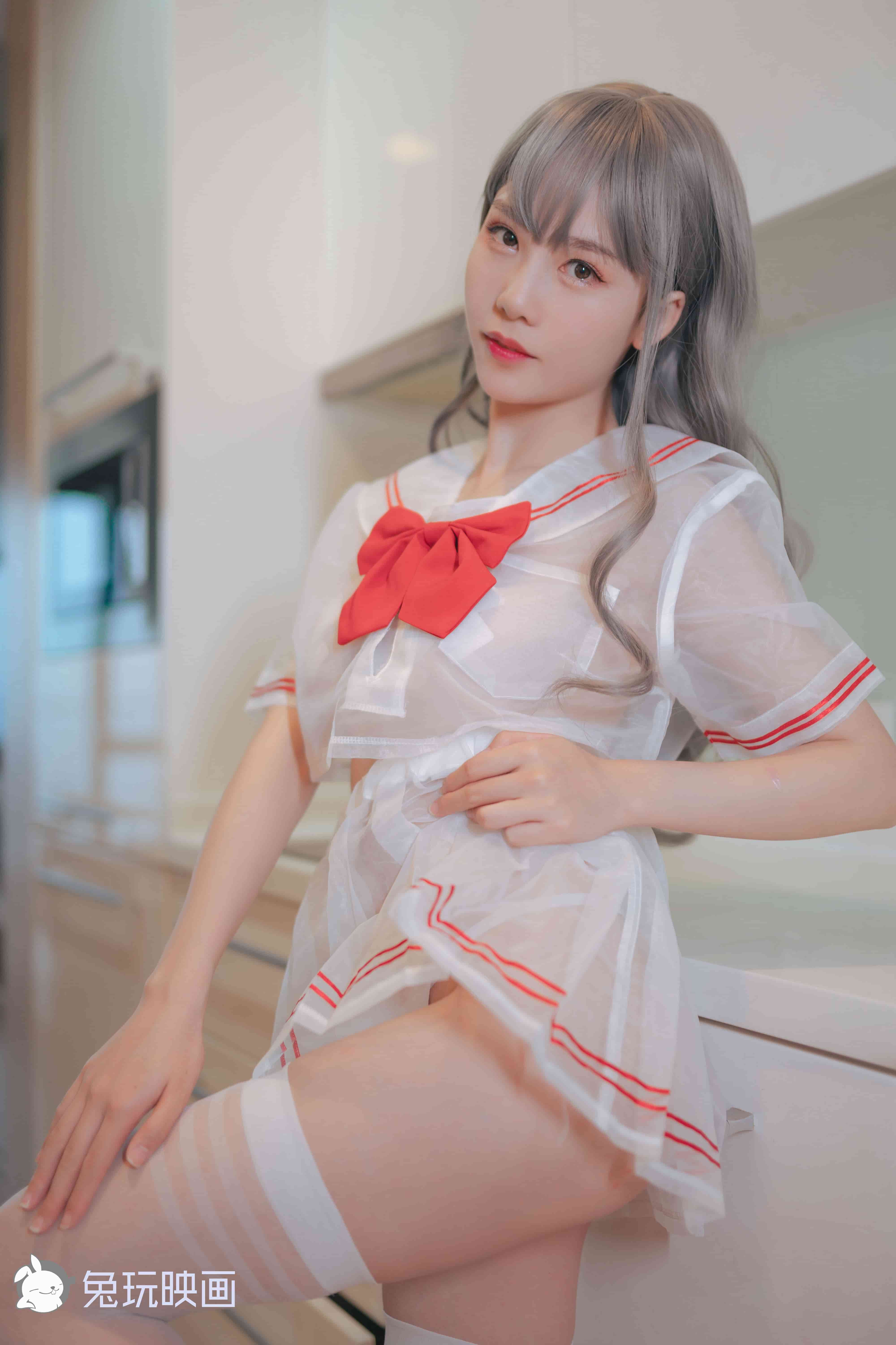 抖娘-利世穿制服的小姐姐 - 兔玩映画[42P]
