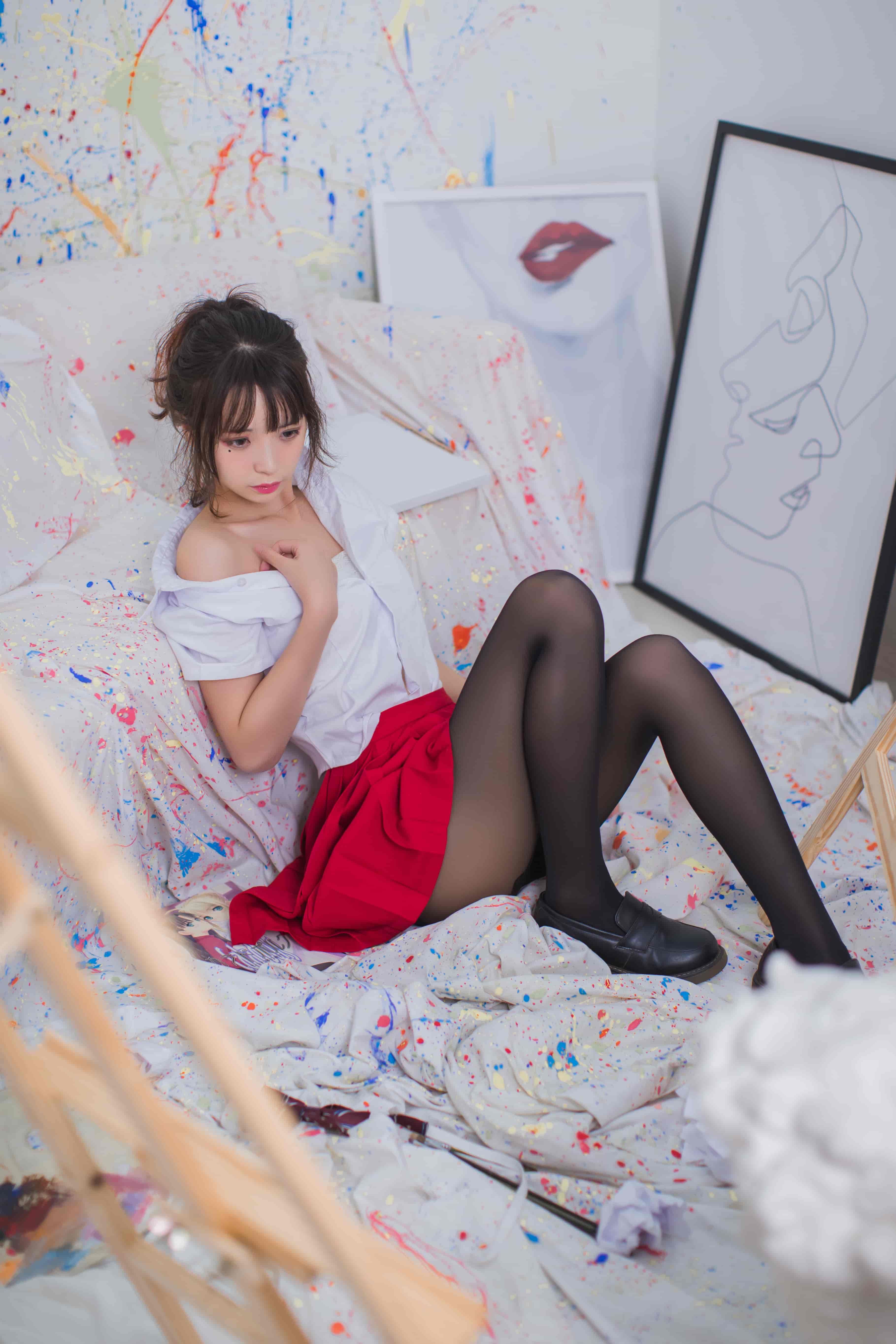疯猫ss-画室jk[23P-172M]