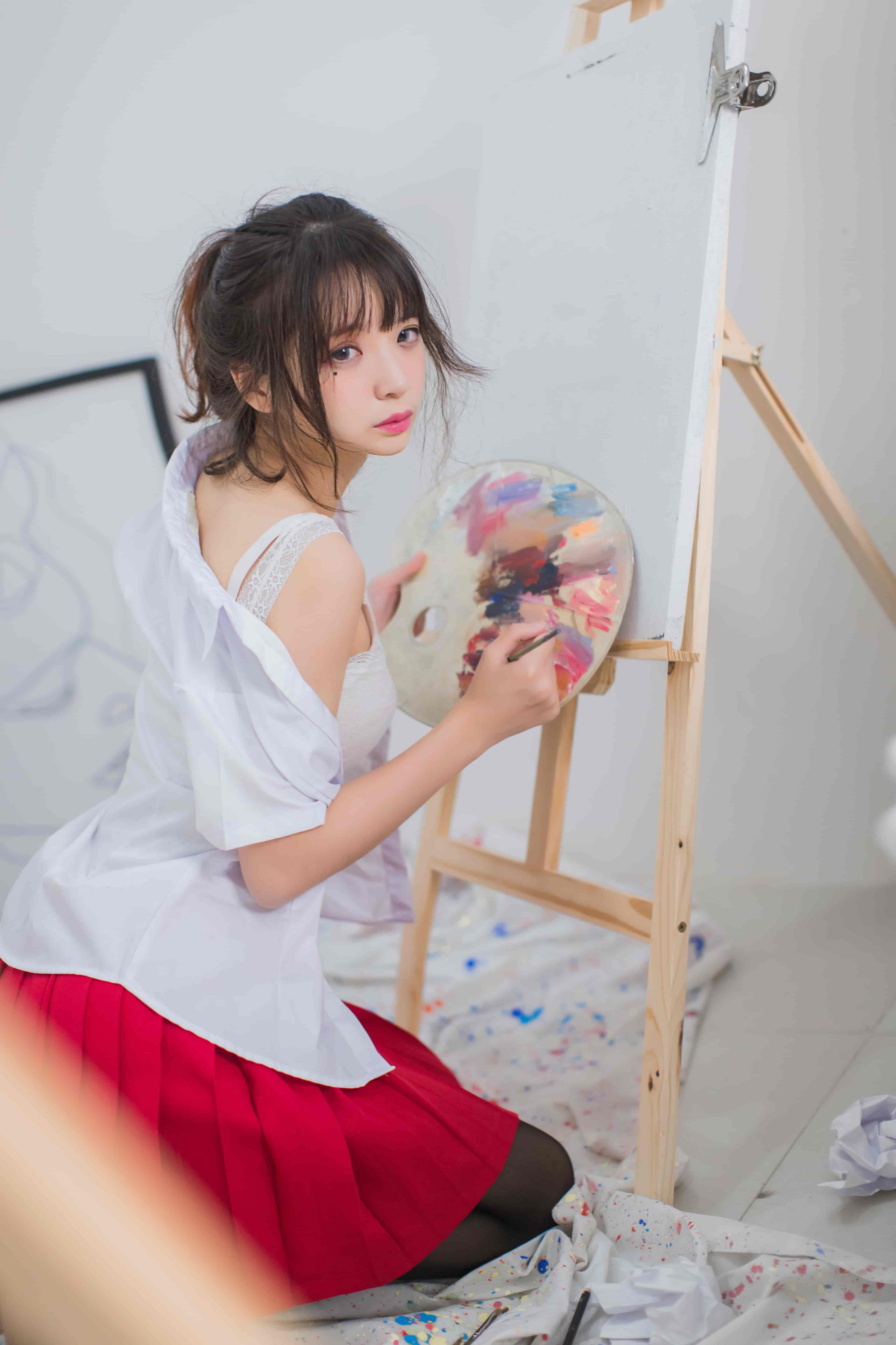 疯猫ss-画室jk[23P-172M]