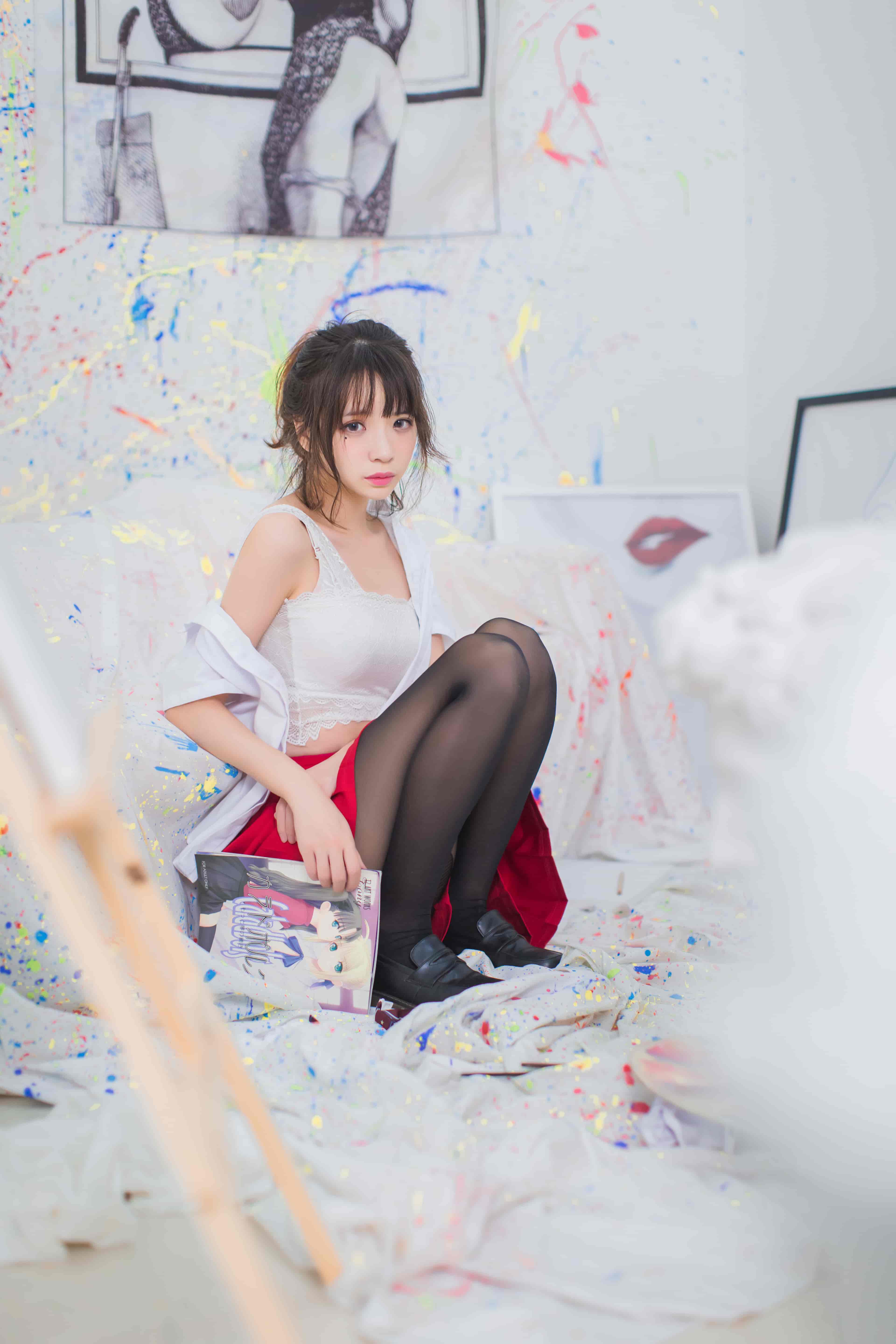 疯猫ss-画室jk[23P-172M]