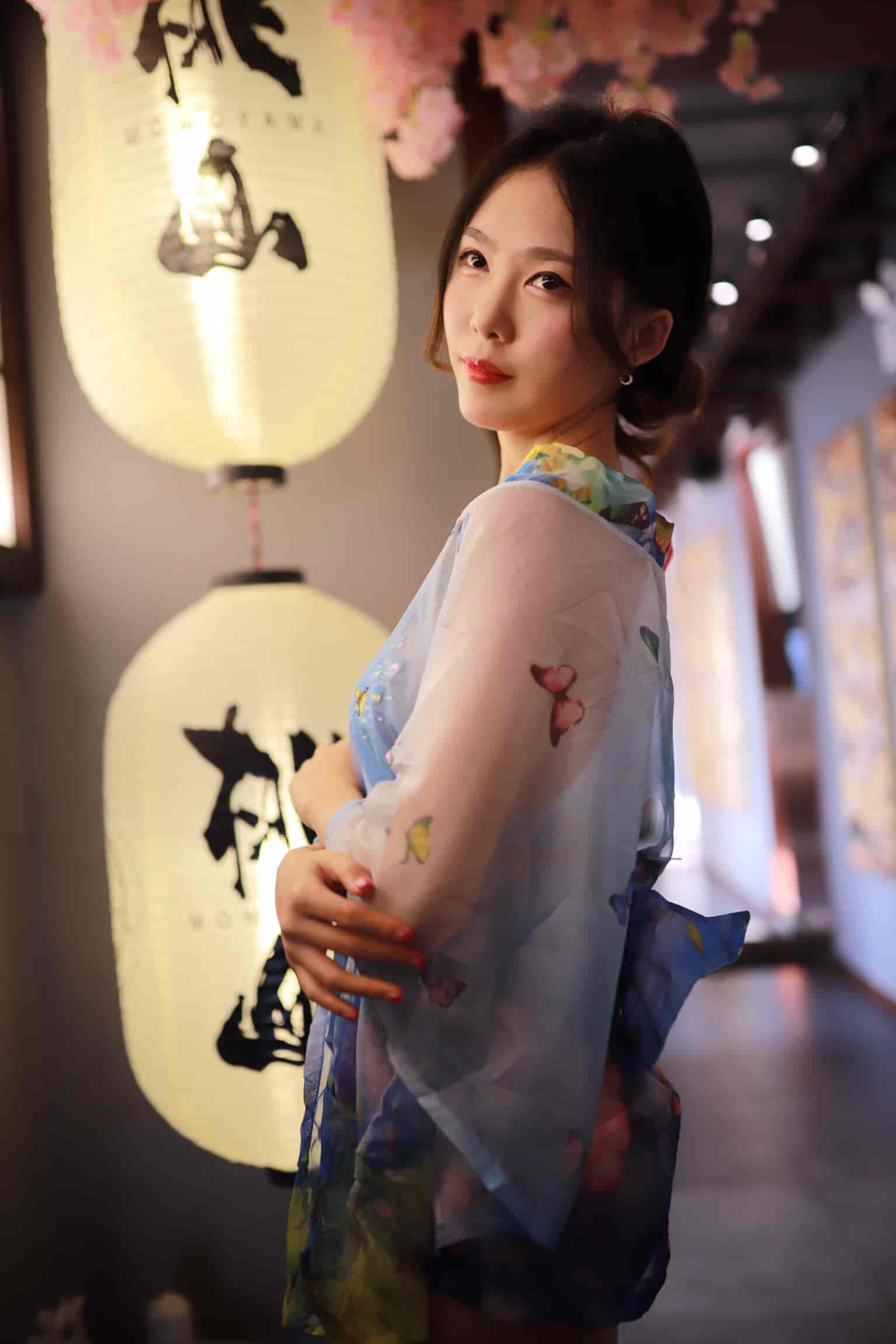 抖娘-利世水蓝和服 ​​​​[30P-47M]