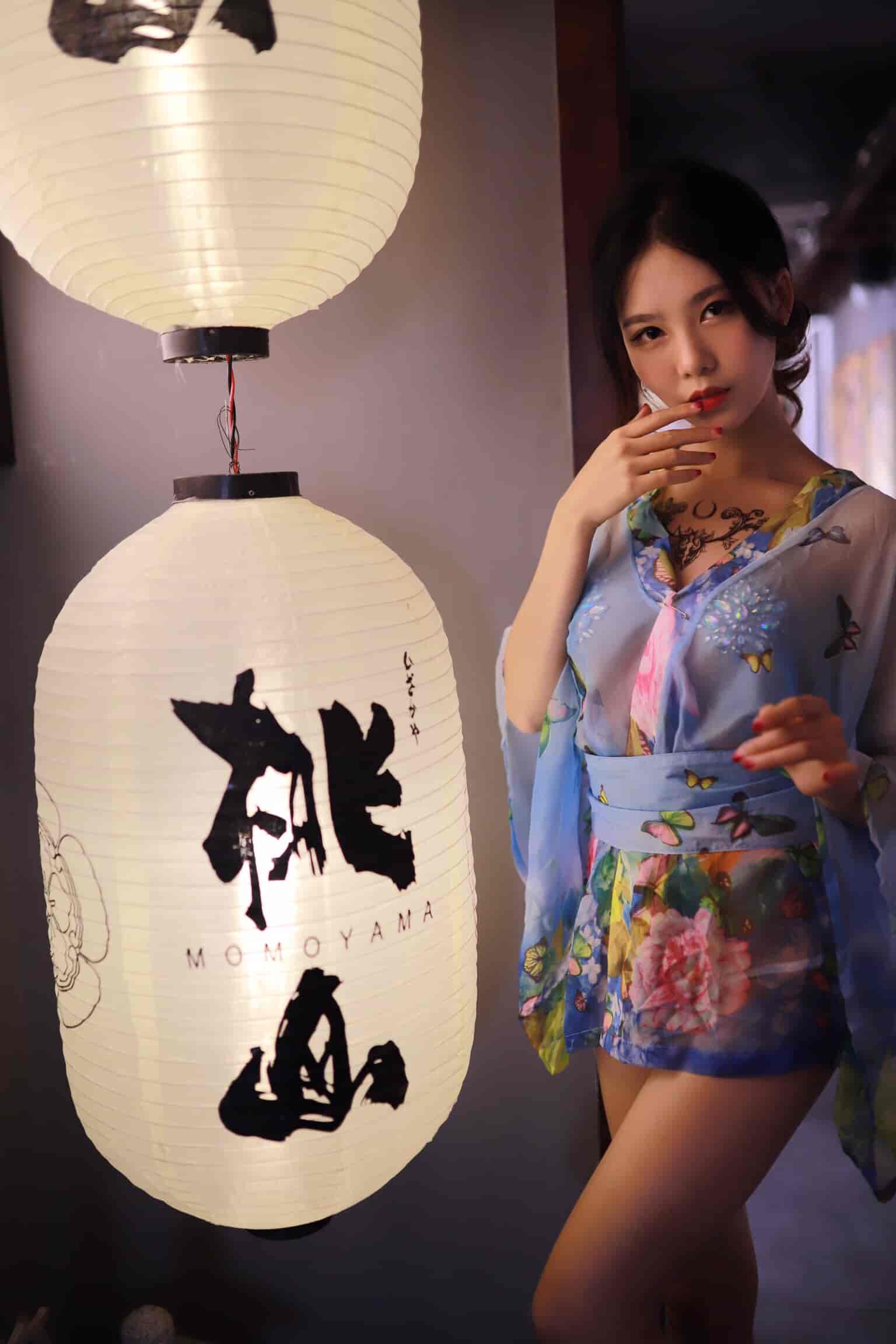 抖娘-利世水蓝和服 ​​​​[30P-47M]